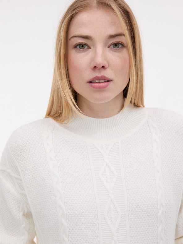 Orsay Kremasta ženska pulover obleka ORSAY