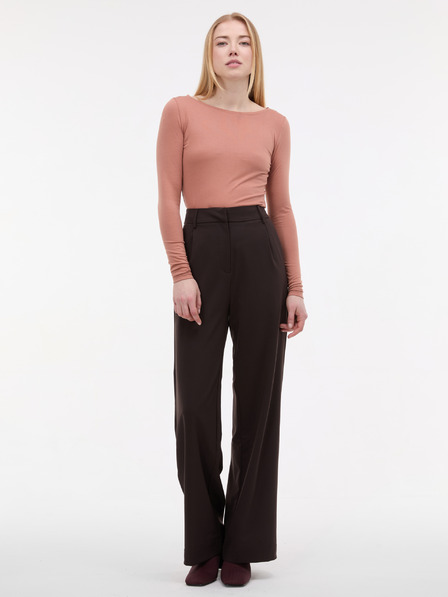 Orsay Svetlo rjava ženska majica z dolgimi rokavi ORSAY