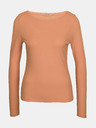 Orsay Svetlo rjava ženska majica z dolgimi rokavi ORSAY