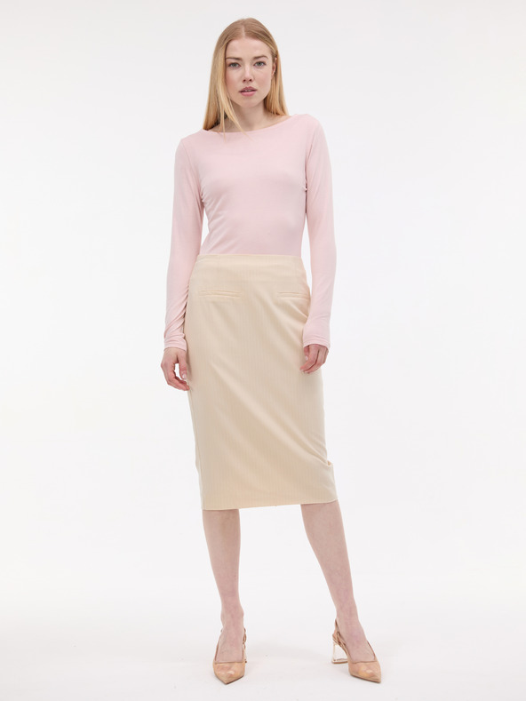 Orsay Svetlo roza ženska majica z dolgimi rokavi ORSAY