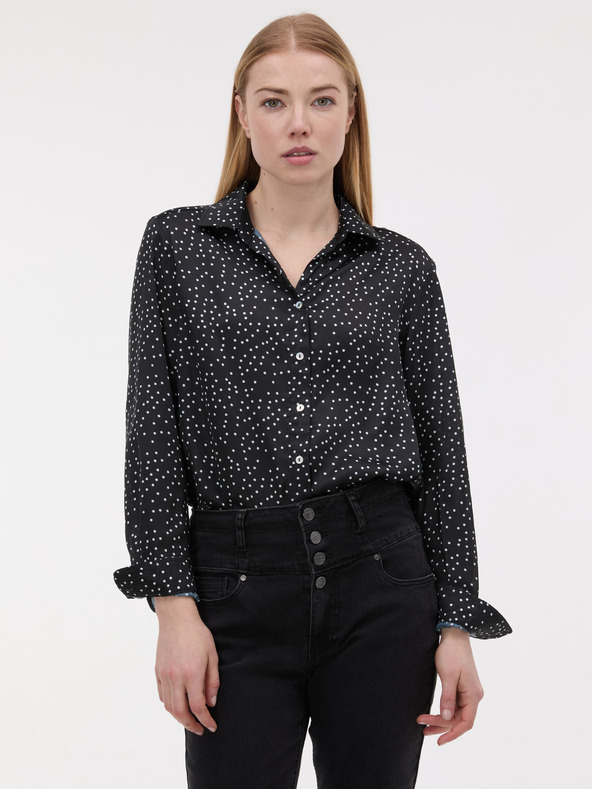 Orsay Črna ženska vzorčasta bluza ORSAY
