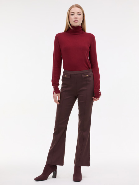 Orsay Rjave ženske bootcut hlače ORSAY