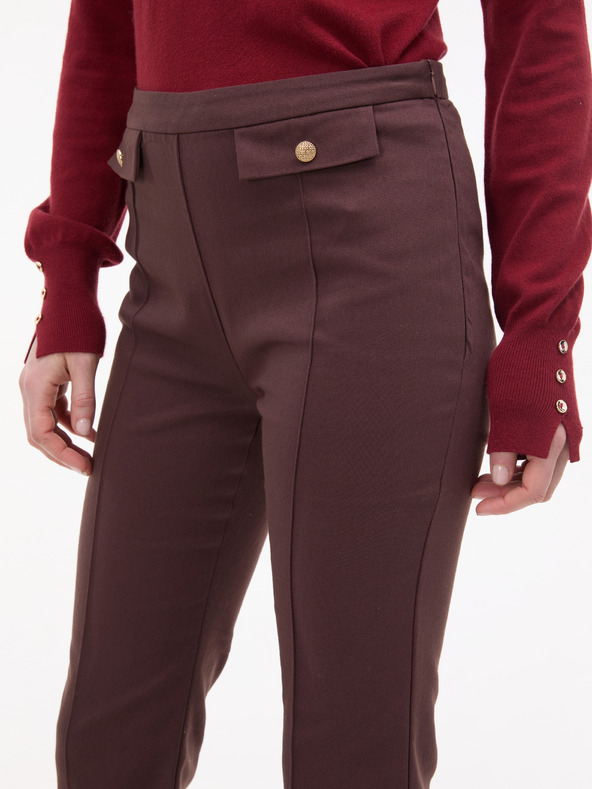 Orsay Rjave ženske bootcut hlače ORSAY