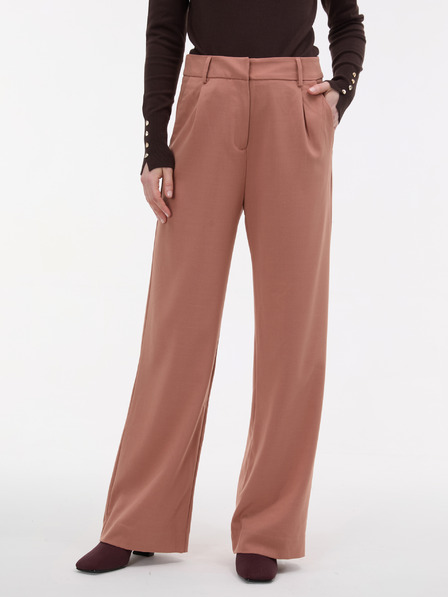 Orsay Svetlo rjave ženske široke hlače ORSAY