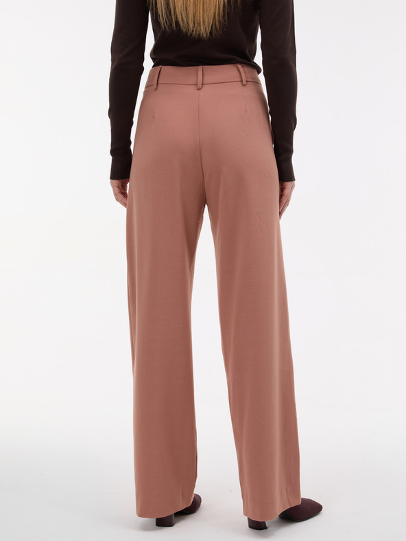 Orsay Svetlo rjave ženske široke hlače ORSAY