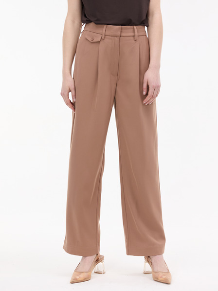Orsay Svetlo rjave ženske široke hlače ORSAY