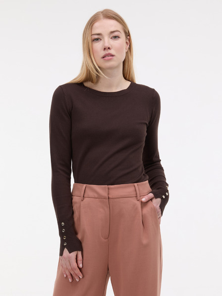 Orsay Temno rjav ženski pulover ORSAY