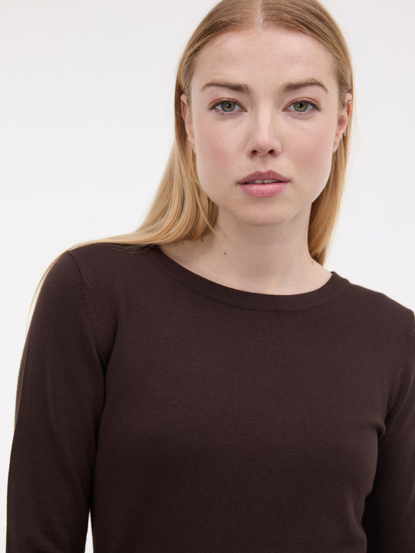 Orsay Temno rjav ženski pulover ORSAY