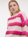 Orsay Roza ženski črtasti pulover ORSAY