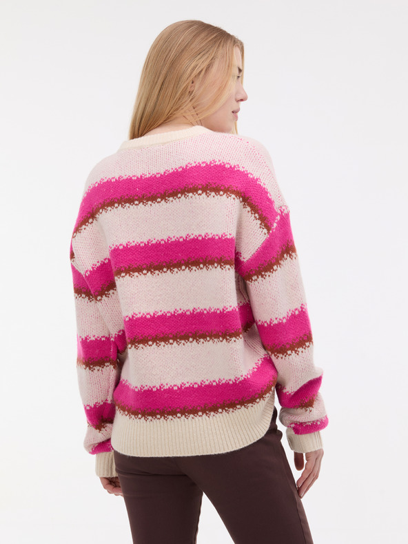 Orsay Roza ženski črtasti pulover ORSAY