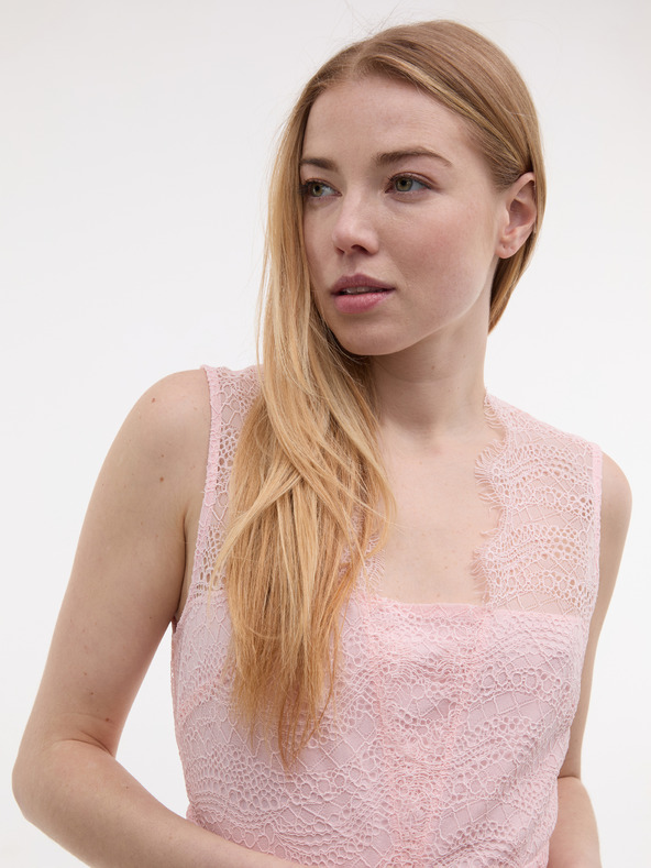 Orsay Svetlo roza ženska čipkasta obleka ORSAY