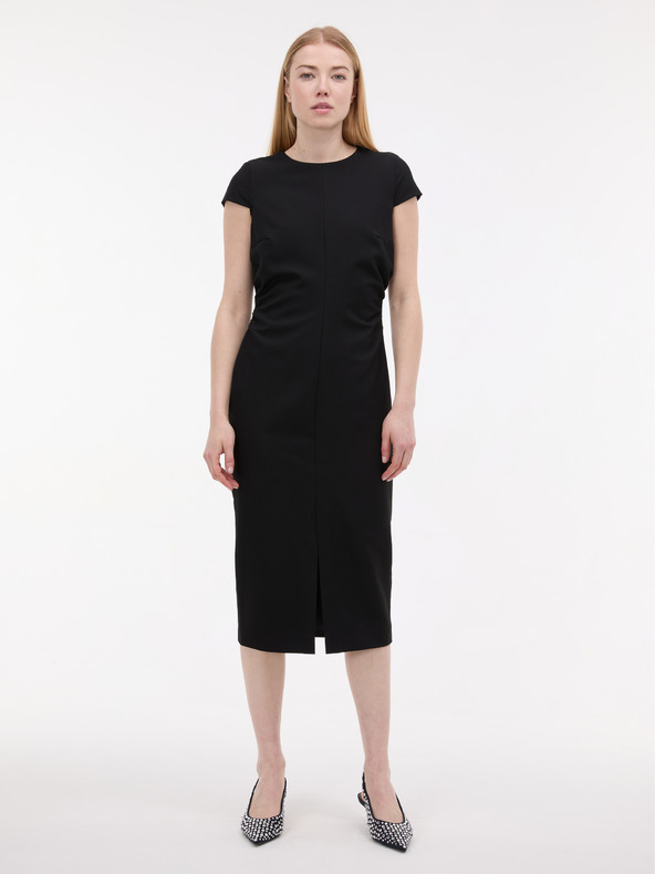 Orsay Črna ženska oprijeta obleka ORSAY