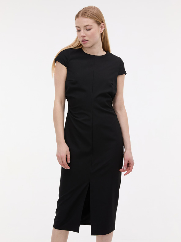 Orsay Črna ženska oprijeta obleka ORSAY