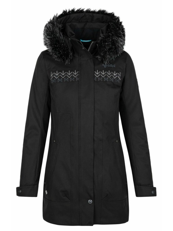 Kilpi Črn ženski zimski plašč Kilpi PERU-W