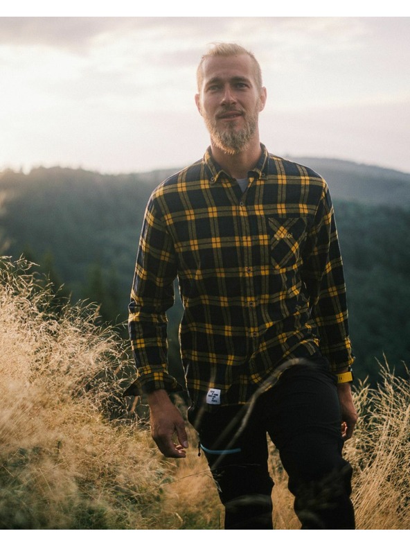 Kilpi Moška športna flanelna majica Kilpi FLANNY-M rumena