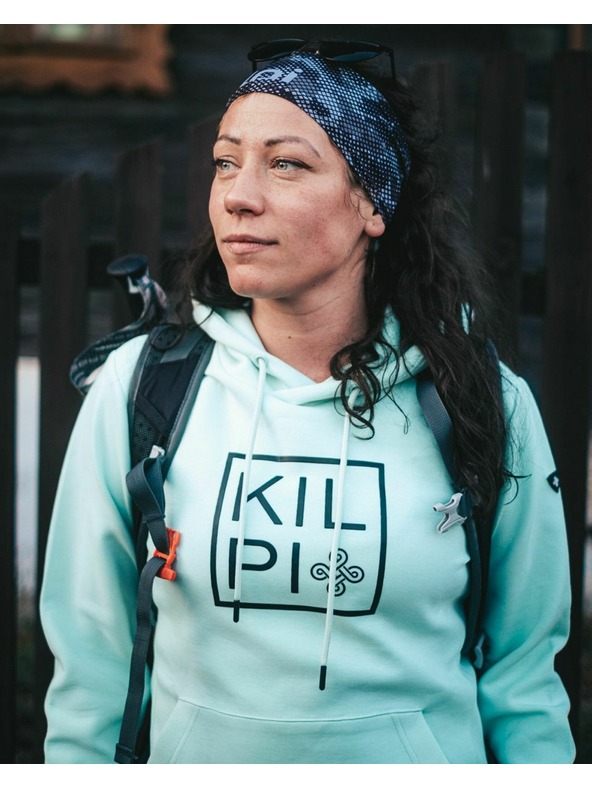 Kilpi Ženska bombažna jopa s kapuco Kilpi NIKY-W Mint