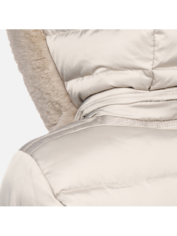 Geox Bež bunda s prešitjem Geox Bettanie za ženske