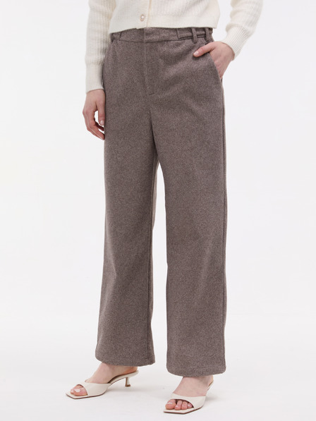 Orsay Svetlo rjave ženske široke hlače ORSAY