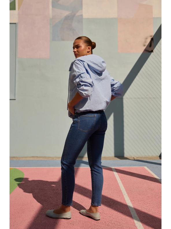 Moodo Jakna s kapuco svetlo modra Moodo