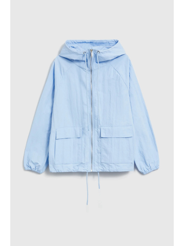 Moodo Jakna s kapuco svetlo modra Moodo