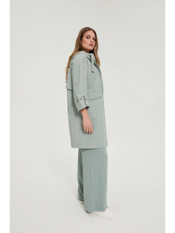 Moodo Parka jakna olivna Moodo