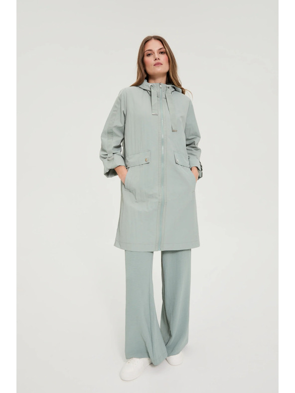 Moodo Parka jakna olivna Moodo