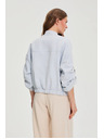 Moodo Jakna z zavitimi rokavi svetlo modra Moodo