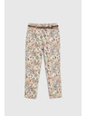 Moodo Vzorčaste hlače bež Moodo