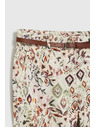 Moodo Vzorčaste hlače bež Moodo