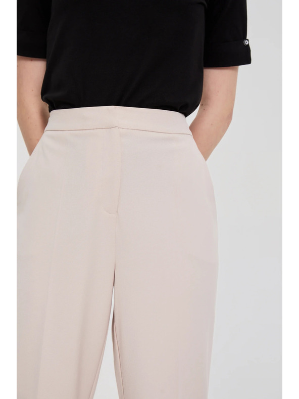 Moodo Cigaretne hlače bež Moodo