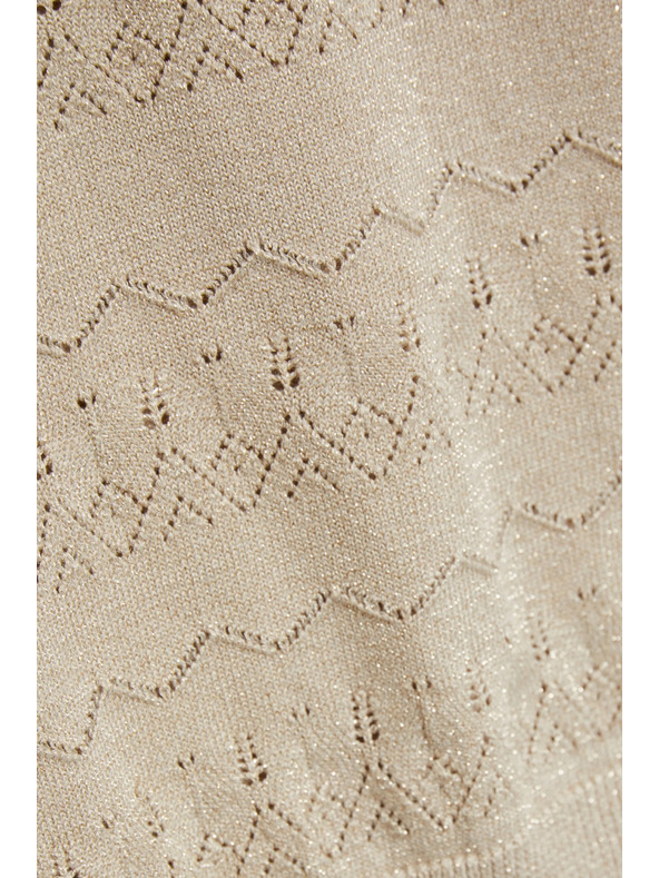 Moodo Azurni pulover s kratkimi rokavi bež Moodo