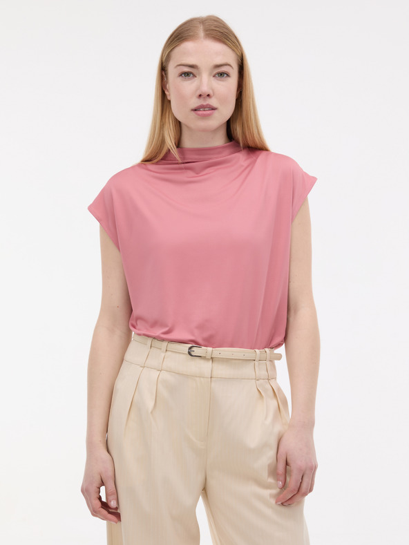 Orsay Rožnata ženska majica s kratkimi rokavi ORSAY