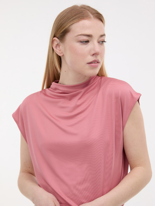 Orsay Rožnata ženska majica s kratkimi rokavi ORSAY