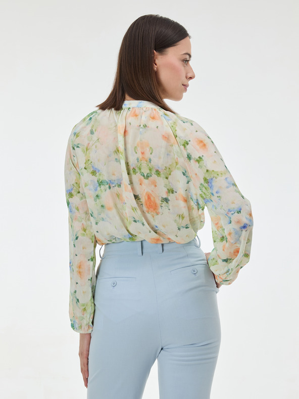 Orsay Svetlo zelena ženska vzorčasta bluza ORSAY