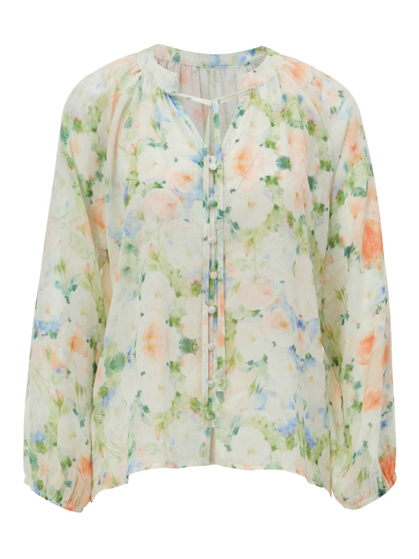 Orsay Svetlo zelena ženska vzorčasta bluza ORSAY