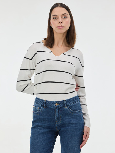 Orsay Črn črtast ženski pulover ORSAY