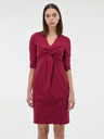 Orsay Vinsko rdeča ženska obleka do kolen ORSAY