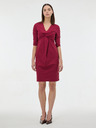 Orsay Vinsko rdeča ženska obleka do kolen ORSAY