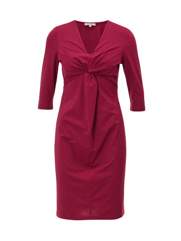 Orsay Vinsko rdeča ženska obleka do kolen ORSAY