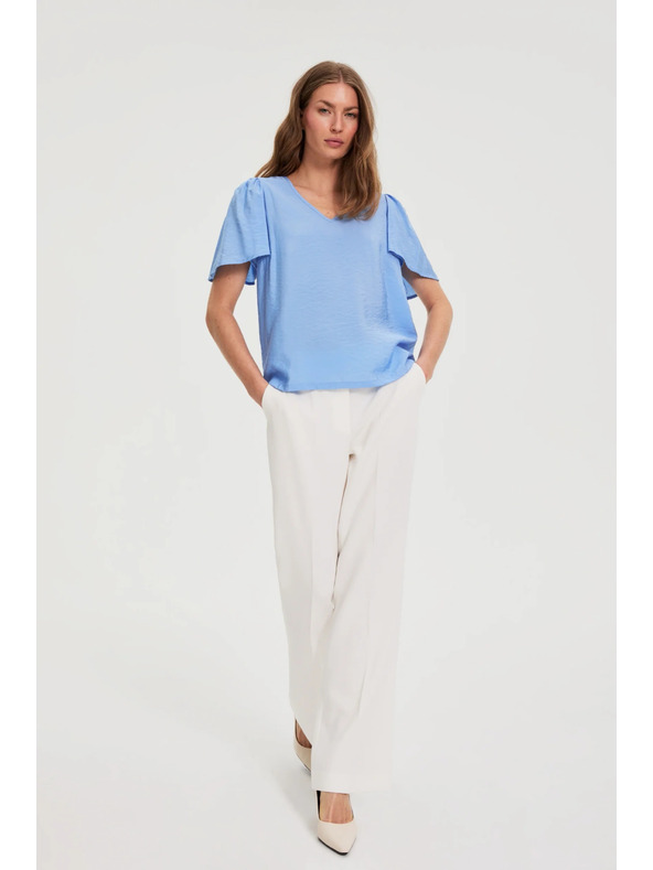 Moodo Viskozna modra srajca Moodo