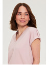 Moodo Majica iz bombaža rožnata Moodo
