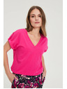 Moodo Majica iz bombaža vijolična Moodo