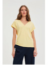 Moodo Majica iz bombaža rumena Moodo