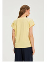 Moodo Majica iz bombaža rumena Moodo
