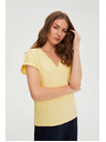 Moodo Majica iz bombaža rumena Moodo