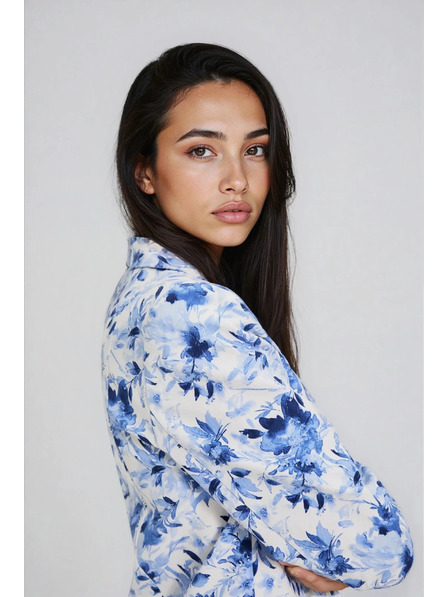 Moodo Sako s cvetovi modra Moodo