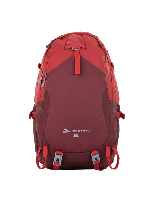 ALPINE PRO Outdoor nahrbtnik s pláštenko 25 l ALPINE PRO MONRE kardinalna