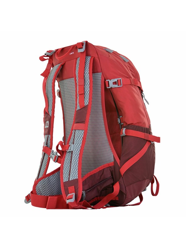 ALPINE PRO Outdoor nahrbtnik s pláštenko 25 l ALPINE PRO MONRE kardinalna