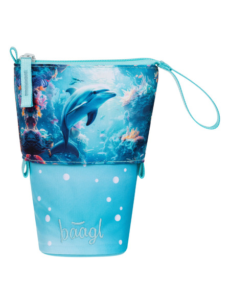 BAAGL  BAAGL Šolski penalik Peščena barva Delfin GRS