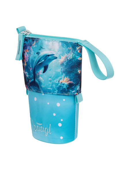 BAAGL  BAAGL Šolski penalik Peščena barva Delfin GRS